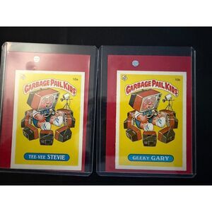 Vintage 1986 Topps Garbage Pail Kids UK Minis Series 1 10A and 10B